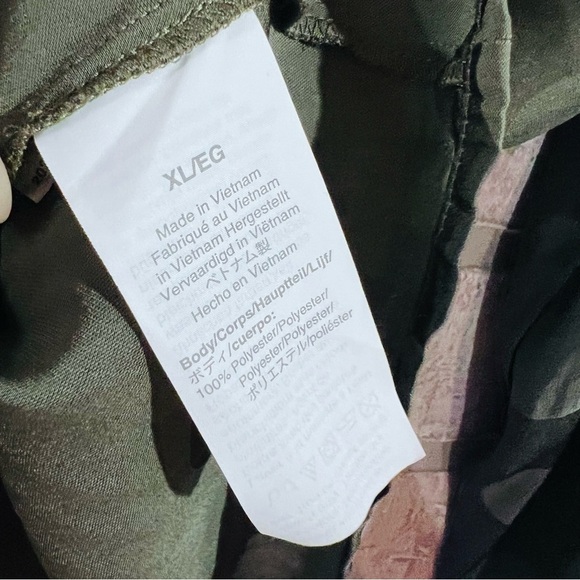 Madewell Jacquard Dot Pajama Long Sleeve Button Down Blouse in Green Size XL - Picture 7 of 8